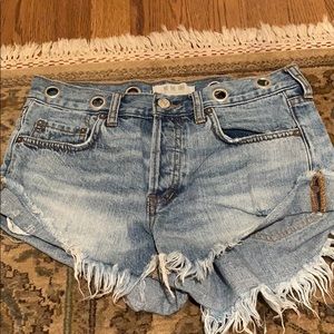 Free People jean shorts